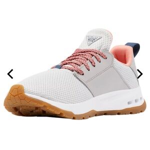 Columbia PFG Tamiami 8 Grey Coral Mesh Trail Sneakers Hiking & Fishing Shoes
